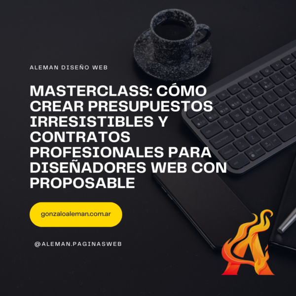 Masterclass: Cómo Crear Presupuestos Irresistibles y Contratos Profesionales para Diseñadores Web con Proposable